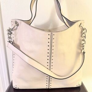 Michael kors Cream Shoulder Bag with Chain Details